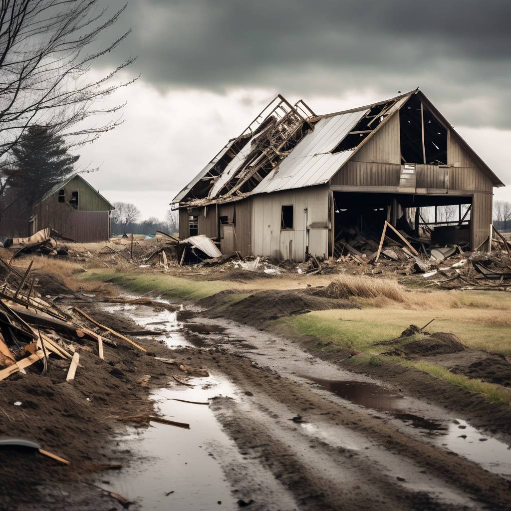 Batavia Barn Destroyed: Chicagoland Severe Weather Devastation