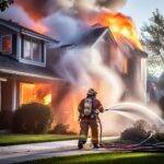 Injured Firefighter and House Fire in Orland Park