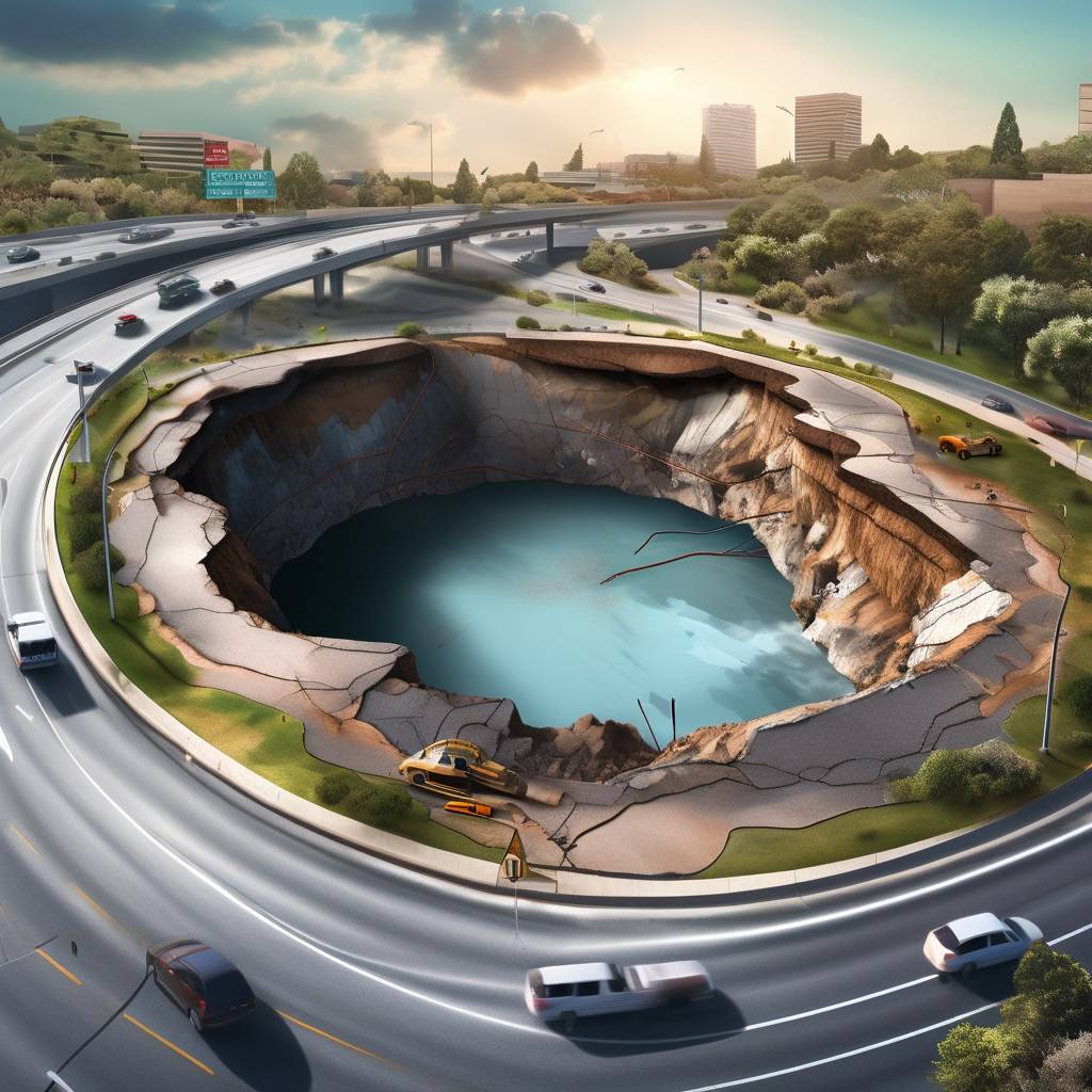 Sepulveda Pass Sinkhole Shuts Down 405 Freeway Off-Ramp