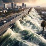 Southern California Storm 710 Freeway Floods in Long Beach