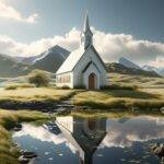 create-an-image-depicting-a-serene-chapel-surrounded-by-shifting-land