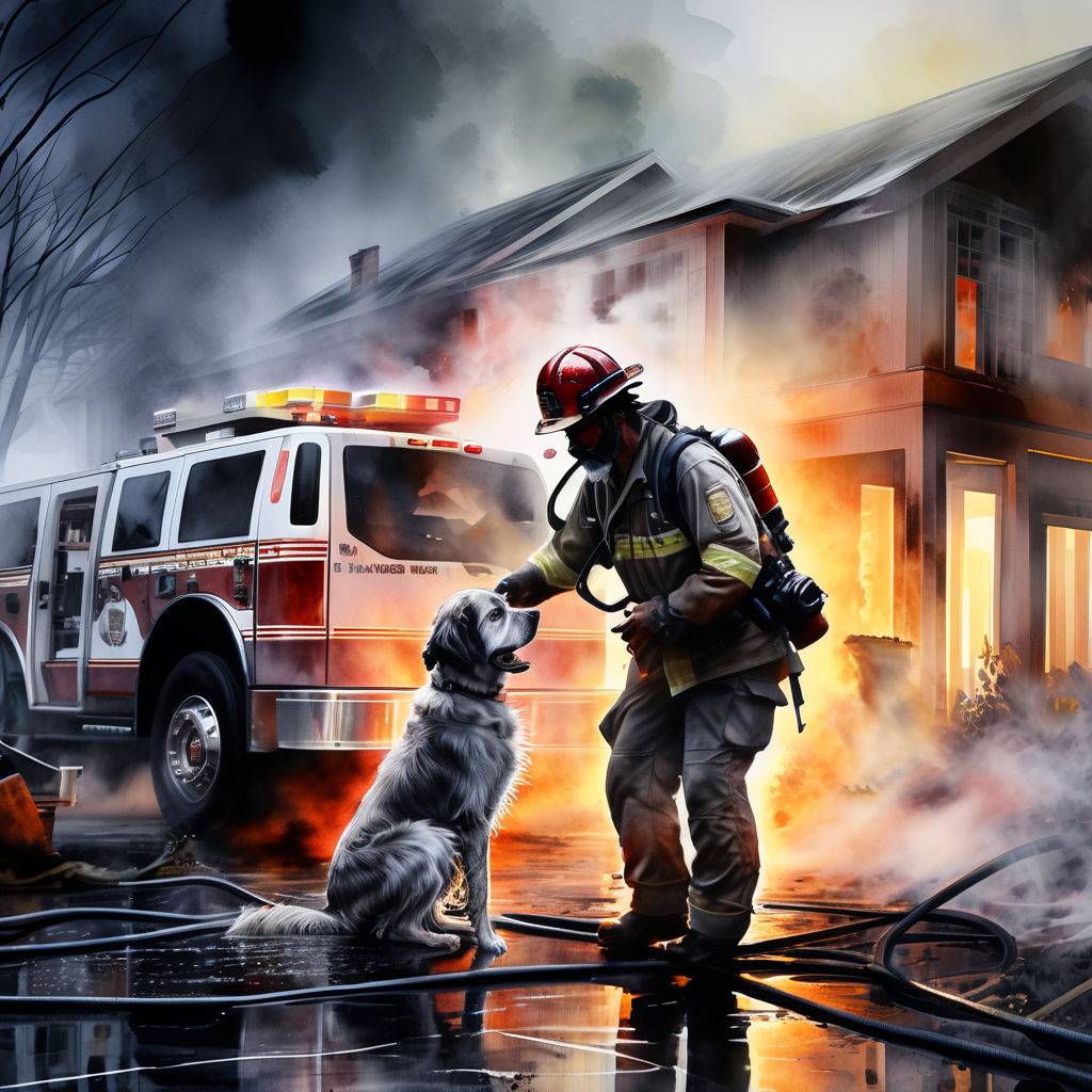 Dog Rescued from House Fire in Noblesville, Indiana