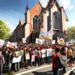 Pilsen Residents Protest Rumored Migrant Housing Proposal at St Adalberts Church