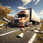 SemiTruck Crashes Through Median on I696 Eastbound at Coolidge