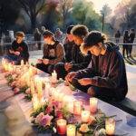 a-peaceful-evening-vigil-at-a-skate-park-with-candles-flowers-and-photos-honoring-a-teenager-peo