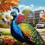 Lost Peacock Found in Westfield Indiana