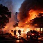 Oakland Apartment Building Engulfed in Flames