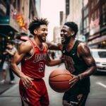 Oshae Brissett and Ed Sheeran Celebrate Celtics Game 2 Victory in Bostons North End