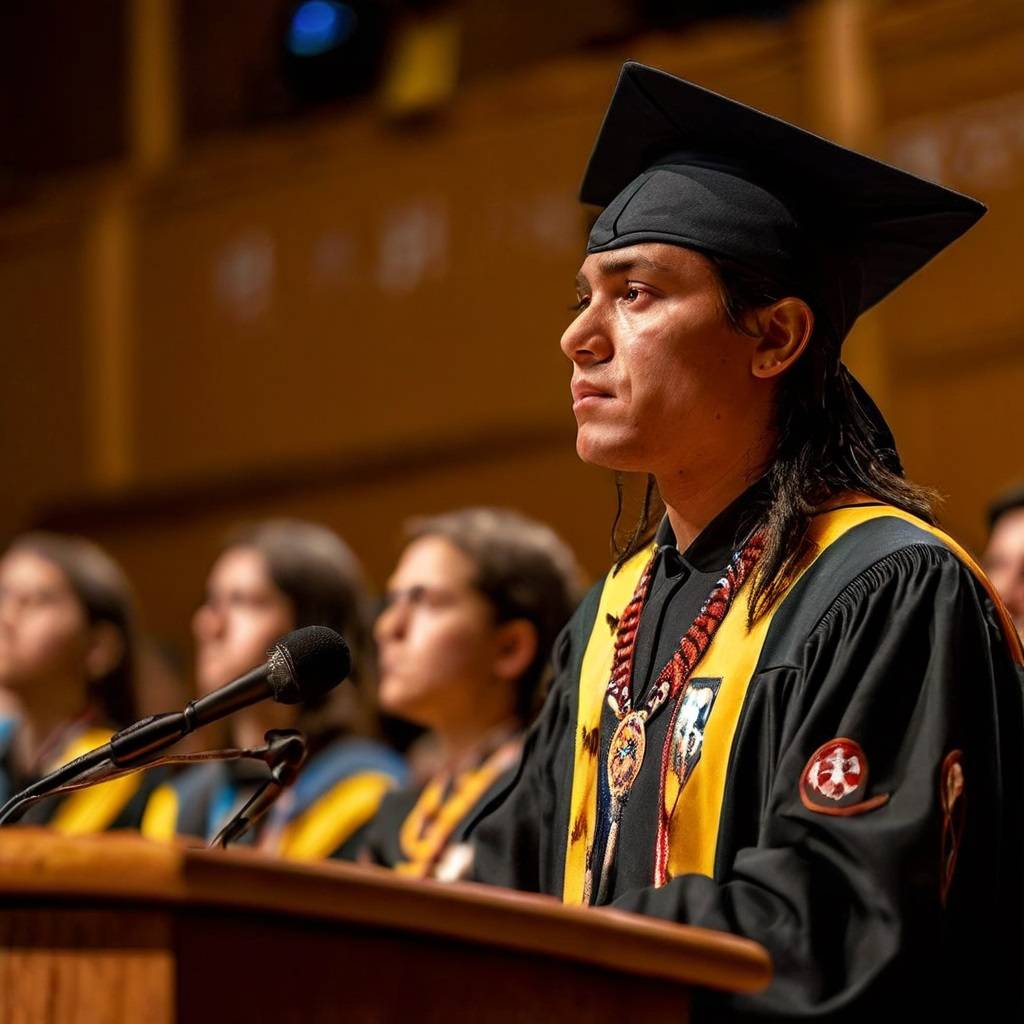 Outrage over Native American Graduate’s Cap Removal at Farmington High School Ceremony