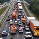 Overturned Truck Causes Traffic Chaos on I465 in Indianapolis