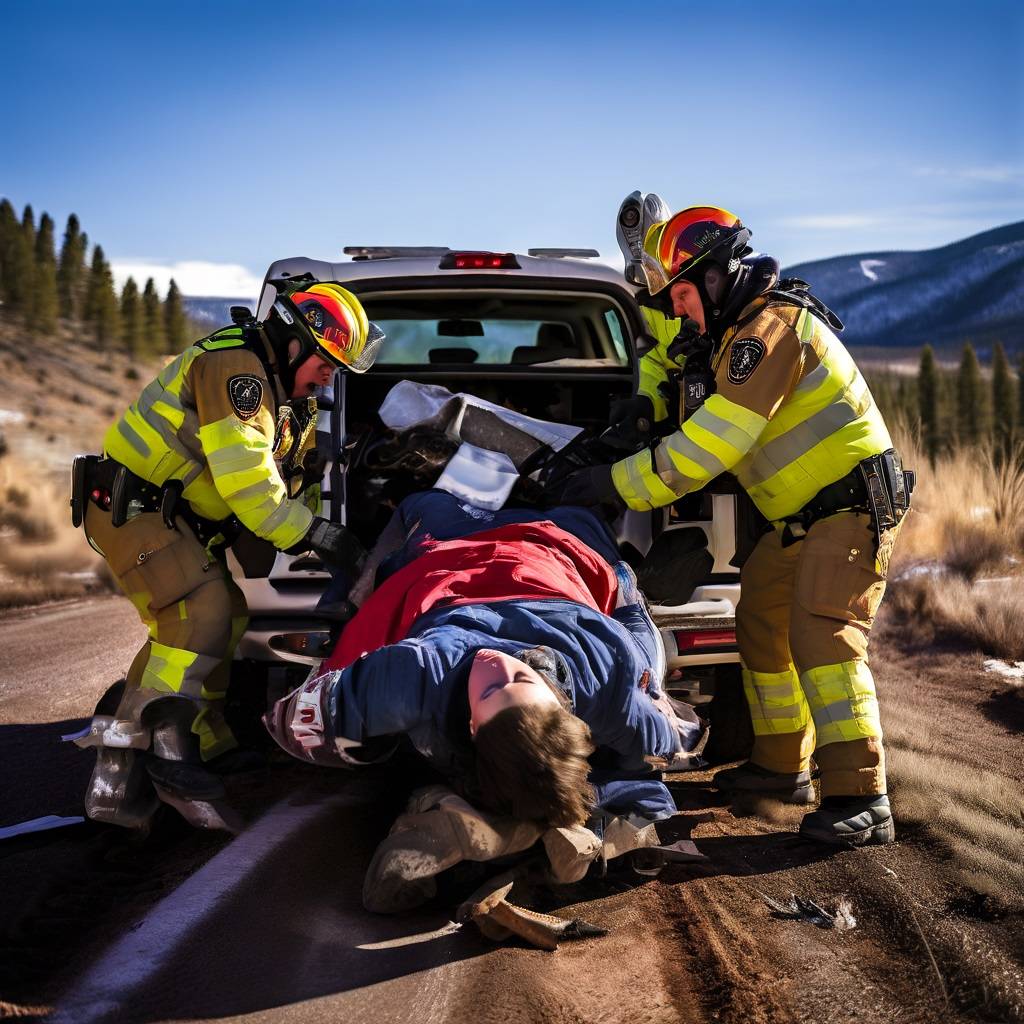 Person Extricated from Vehicle After Rollover Crash in Colorado Springs