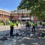 Portland Police Clear ProPalestine Protesters from PSU Library