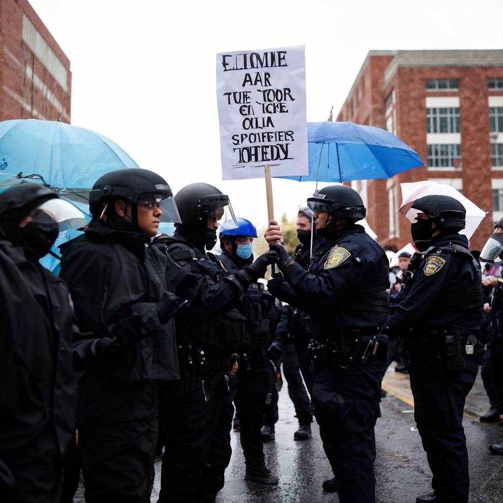 Pro-Palestine Protesters Clash with Police at Georgia State University