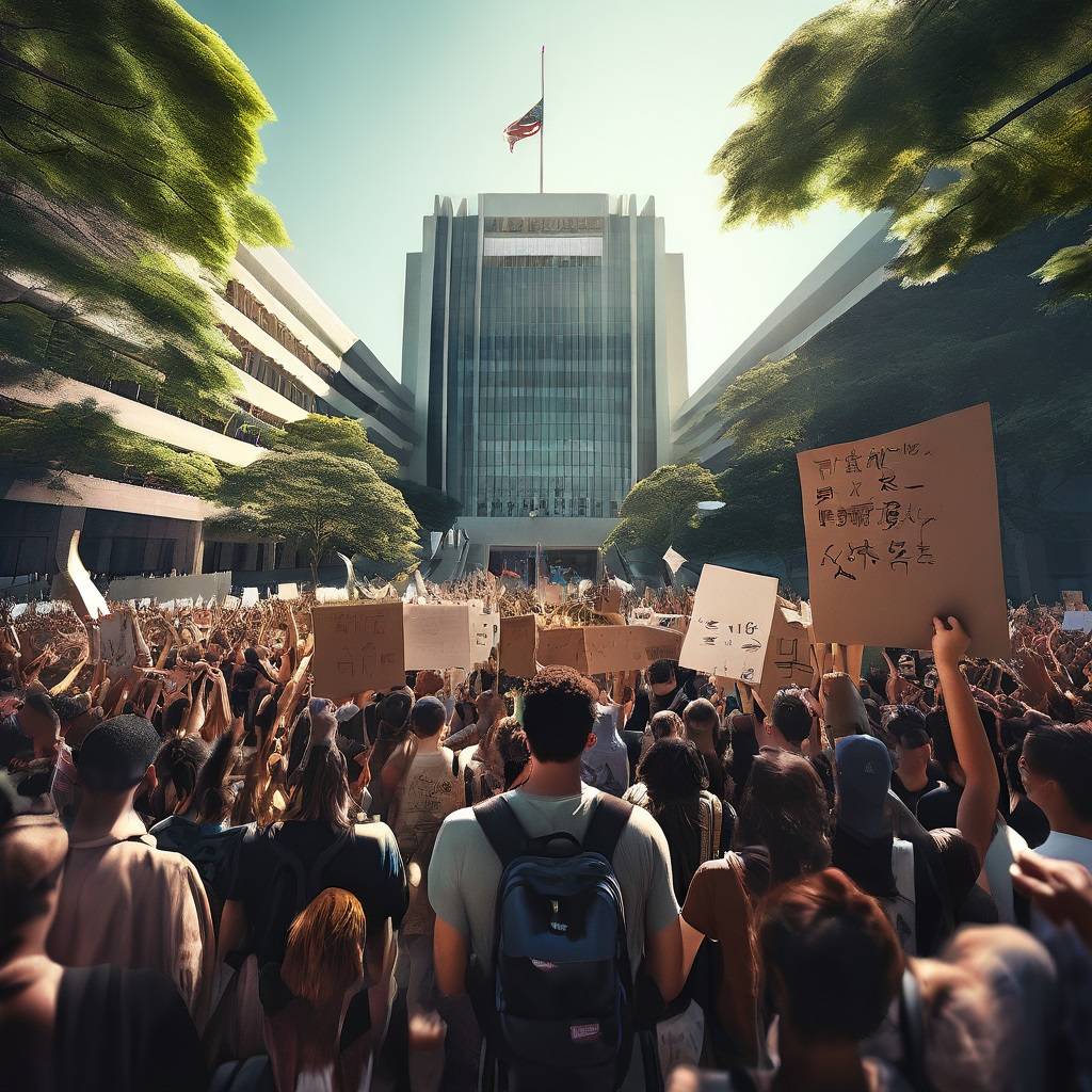 Pro-Palestine Protesters Rally at CSU Chancellor’s Office