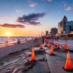 Road Closure at Virginia Beach Oceanfront