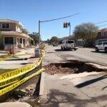 Sinkhole Swallows Vehicles Prompts Evacuation in Las Cruces