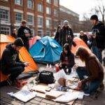 Tensions Rise as ProPalestinian Encampment Emerges on UCLA Campus