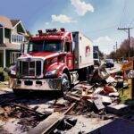 Big Rig Crashes into Railroad Tracks in Manor Texas