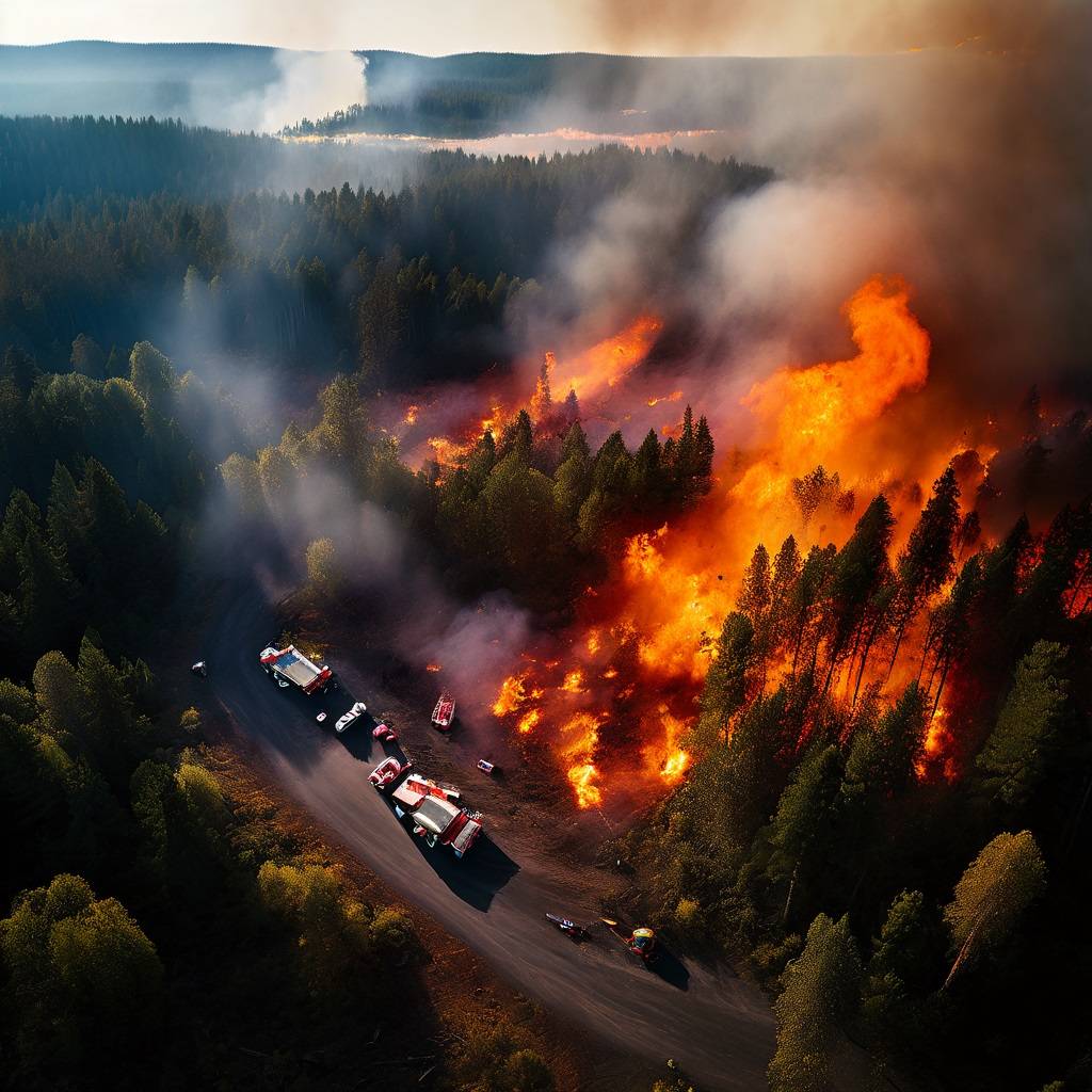 Bravo Fire Burns in Coconino County, Arizona