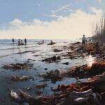 Dead Fish Wash Up on St Augustine Beach Florida