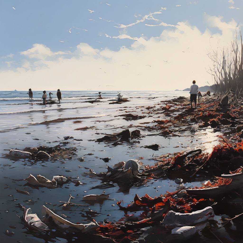 Dead Fish Wash Up on St. Augustine Beach, Florida