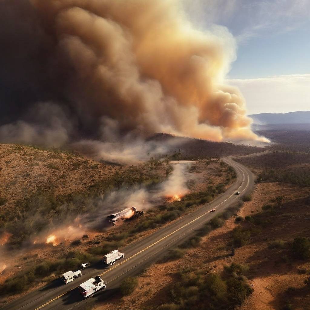 Evacuations Ordered Due to Rose Fire in Wickenburg, Arizona