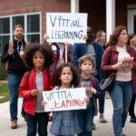 Families Rally Against Decision to Cut Virtual Learning Program