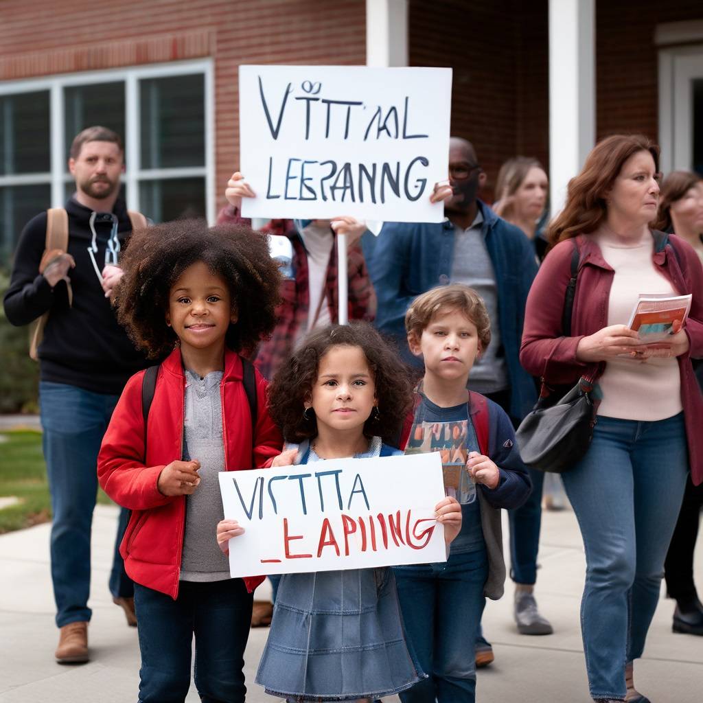 Families Rally Against Montgomery County School’s Virtual Learning Cut