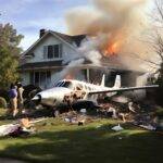 Plane Crashes into Arvada Home Sending Four to Hospital