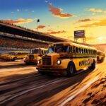 School Bus Racing Takes Center Stage at Charlotte Motor Speedway