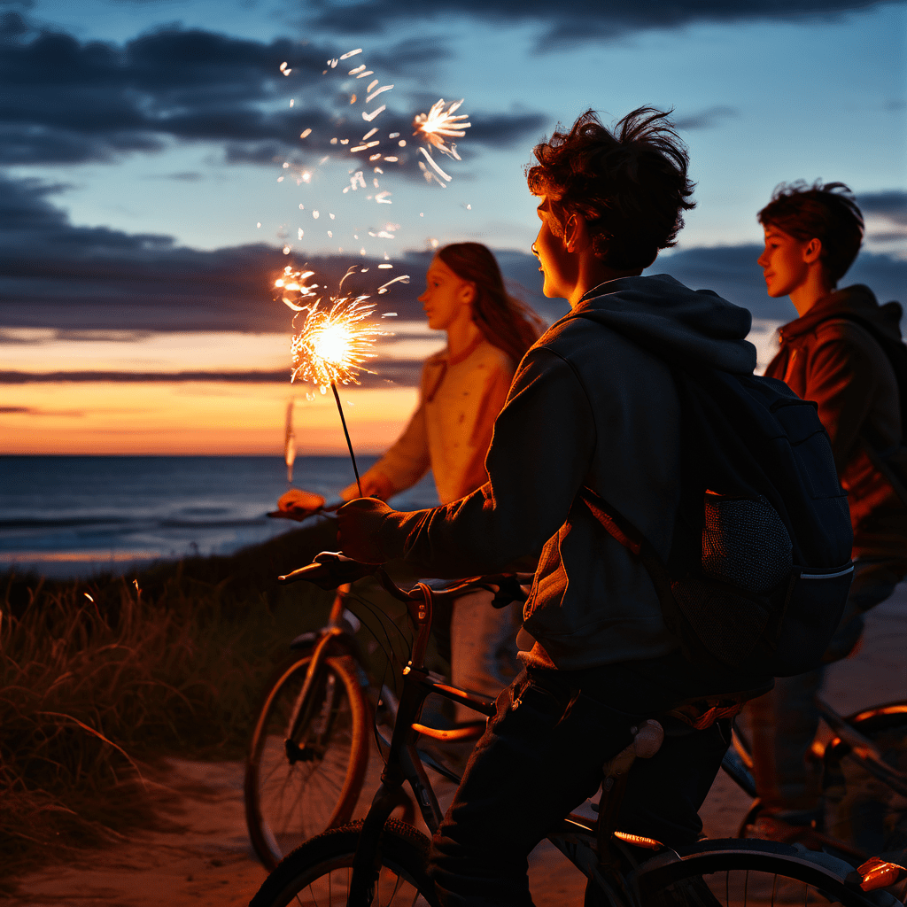 Teens on E-Bikes Cause Chaos with Fireworks at Hermosa Beach