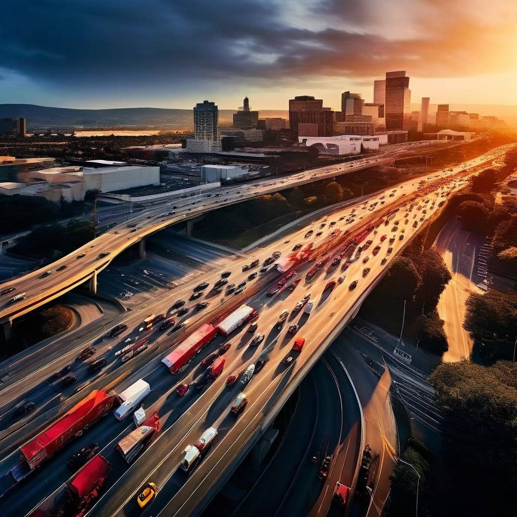 Traffic Delays on Interstate 40 West Near Winston-Salem